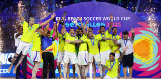 Brasil confirma favoritismo e conquista o hepta na Copa de futebol de areia