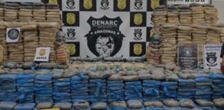 Drogas avaliadas em R$ 24 milhões são encontradas em ‘caleta submarina’ no AM