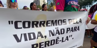 Corredores protestam em Manaus após morte de atleta atropelado por motorista bêbado durante corrida de rua