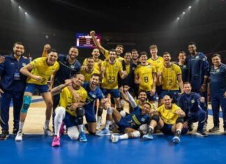 Seleção brasileira assume liderança da Liga das Nações de Vôlei