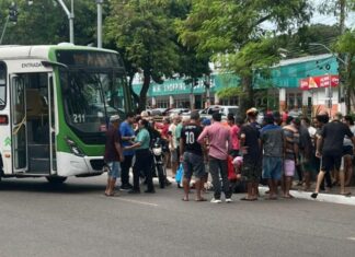 Após ser atropelada por ônibus na Compensa, mulher morre em Manaus
