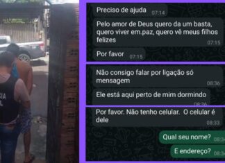 Vítima de agressão usa celular do agressor para pedir ajuda em Manaus