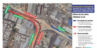 Obra da Prefeitura de Manaus no viaduto ‘Saci’ deixa trânsito caótico