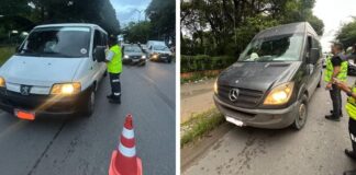 Sete vans clandestinas são apreendidas na zona leste de Manaus