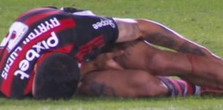 Flamengo confirma cirurgia em Ayrton Lucas após lesão com exposição óssea Ayrton lucas d24am
