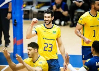 Brasil derrota Argentina e segue líder na Liga das Nações Masculina Brasil d24am 1 1024x632