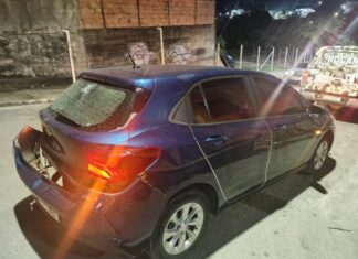 Motorista de APP é trancado em porta-malas durante arrastões em Manaus Carro roubado manaus d24am 1024x768