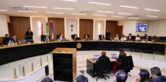 Prefeito de Borba é multado pelo TCE-AM após irregularidades em exoneração de servidores Foto filipe jazz sessão do pleno 08 07 2025