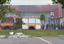 Incêndio atinge fábrica na Avenida do Turismo, na zona oeste de Manaus Incendio d24am