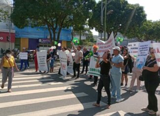 Profissionais de Saúde do AM cobram melhorias nos plantões e salários Manifestacao d24am 1024x576