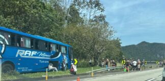 Torcedores do Flamengo sofrem acidente antes de clássico contra o Vasco Acidente d24am 1 1024x640