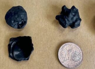 Peças de vidro revelam que meteoro gigante caiu na Terra há 11 mi de anos Pecas de vidro d24am 1024x387