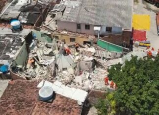 Desabamento em Olinda deixa dois mortos e feridos