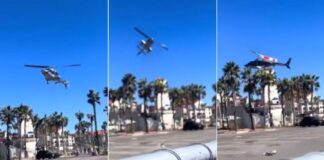 Helicóptero entra em parafuso, cai perto de grupo de pessoas e deixa cinco feridos Helicoptero d24am 1024x648