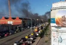 Incêndio atinge barracão de escola de samba na zona portuária do Rio