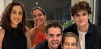 João Silva posta fotos com Faustão e se declara à família