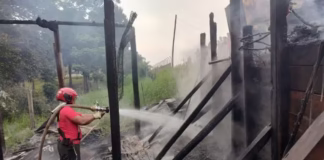 Avô e neto morrem carbonizados em incêndio em casa de madeira no interior do AM