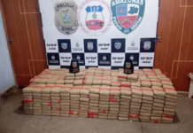 Polícia apreende 600 kg de drogas após denúncia de tiroteio de piratas no Rio Solimões no AM