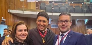 Presidente e corregedor do TCE-AM participam da posse do novo conselheiro do TCE de São Paulo