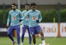Seleção realiza primeiro treino para amistosos na Europa