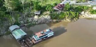 PF e polícia da Colômbia destroem 14 dragas de garimpo ilegal em região de fronteira da Amazônia