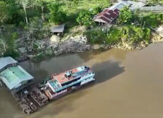 PF e polícia da Colômbia destroem 14 dragas de garimpo ilegal em região de fronteira da Amazônia