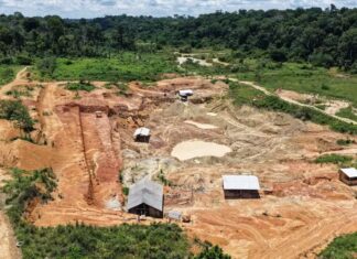 Garimpo ilegal em Maués é embargado e multado em R$ 3,56 milhões pelo Ipaam