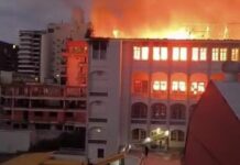 Colégio Marista, em Santa Maria (RS), é atingido por incêndio