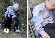 Idosa é resgatada após ser abandonada em cadeira de rodas em rodovia