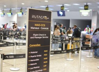 Voo Manaus-Caracas começa a operar e reforça conexão internacional