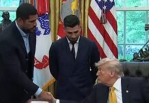 Trump anuncia luta do UFC na Casa Branca ao lado de brasileiro