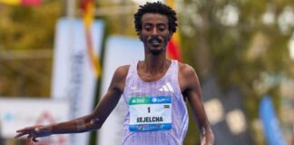 Etíope corre meia maratona em menos de 57 minutos e bate recorde mundial