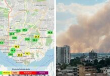 Qualidade do ar em Manaus varia após incêndio no Cacau Pirêra