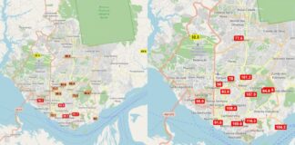 Qualidade do ar volta a ficar muito ruim em grande parte de Manaus